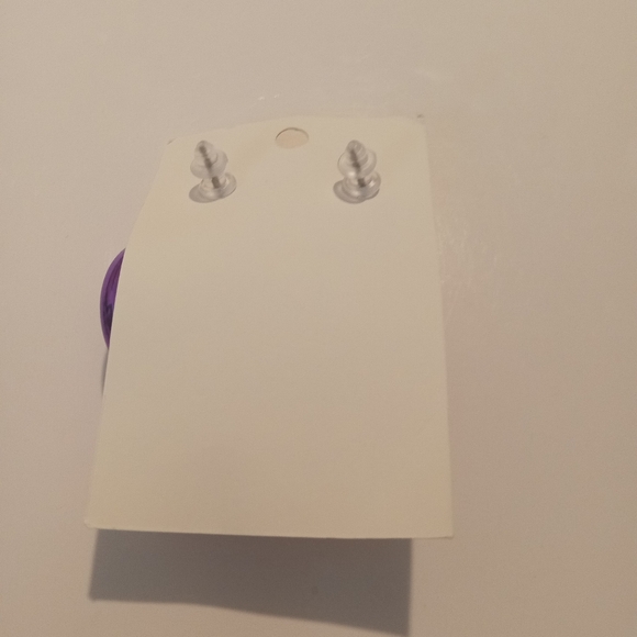 Fashion Jewelry Purple Chain Dangle Earrings - Picture 4 of 5